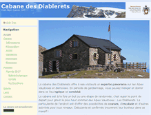 Tablet Screenshot of cabane-diablerets.ch
